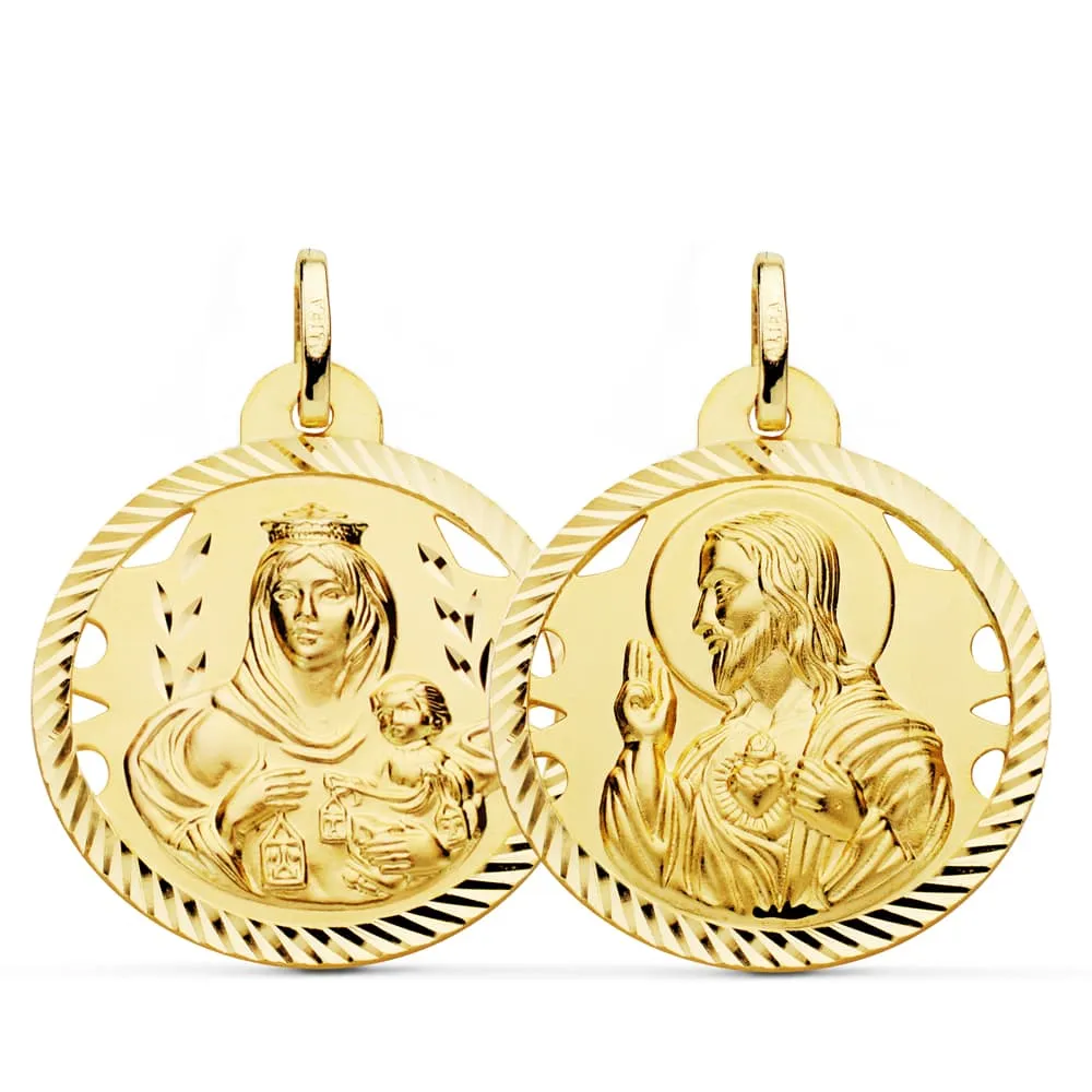 Medalla Escapulario Oro