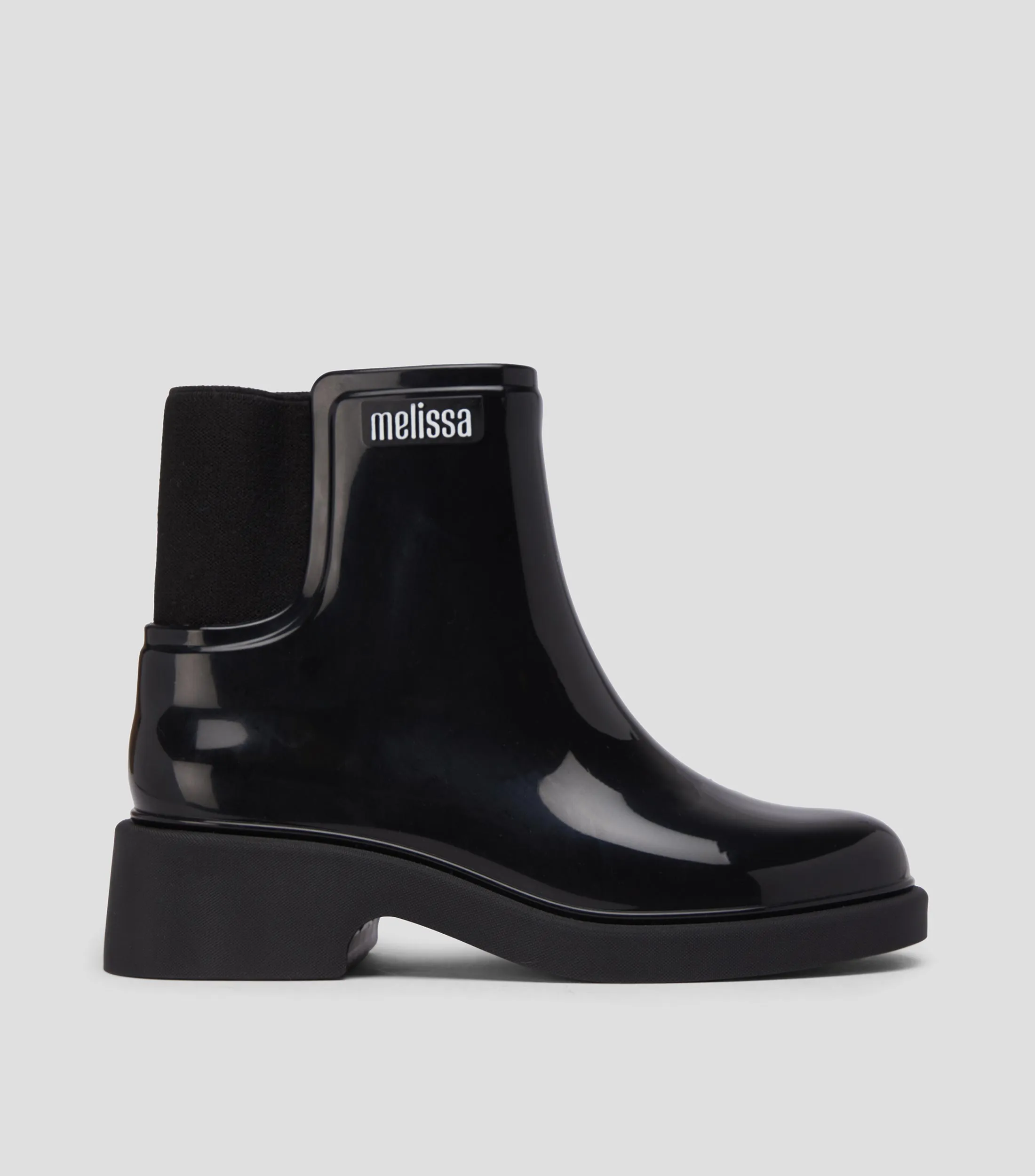 Melissa Botas Chelsea Cortas con tacón bajo y ancho Mujer