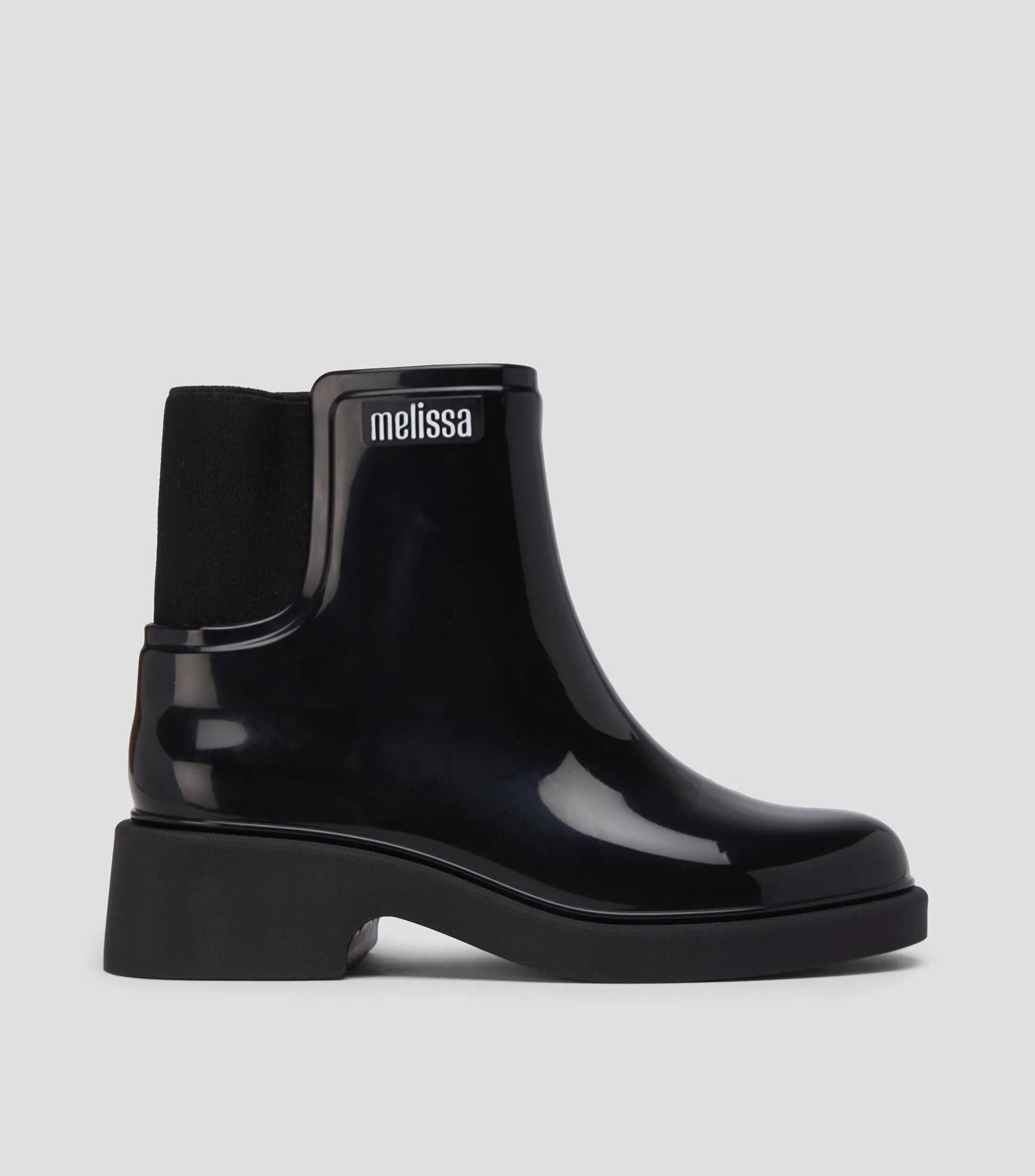 Melissa Botas Chelsea Cortas con tacón bajo y ancho Mujer
