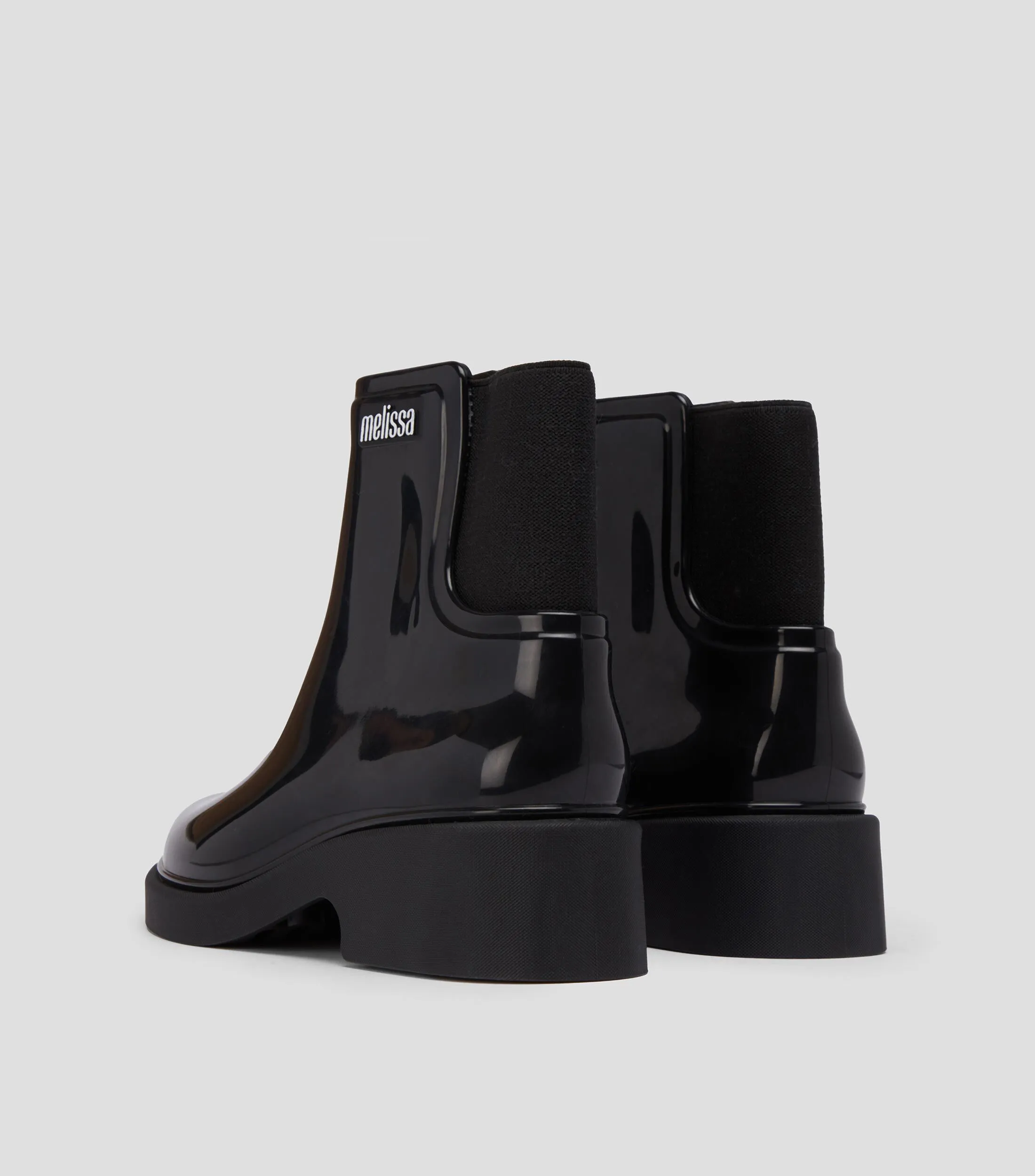 Melissa Botas Chelsea Cortas con tacón bajo y ancho Mujer