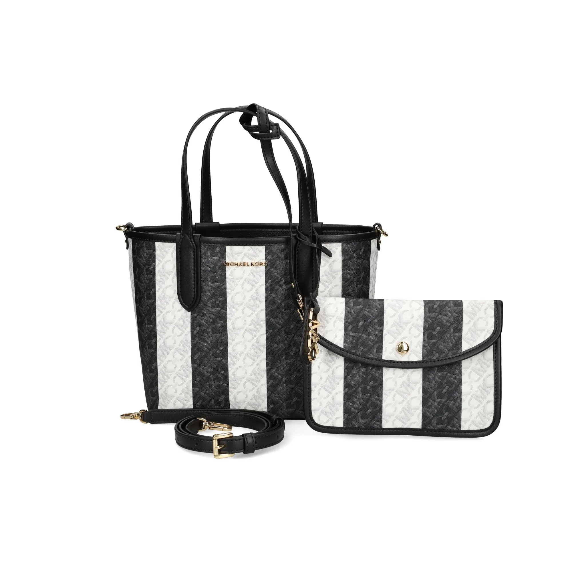 MICHAEL KORS Bolsos 012 BLK/OPTICWH