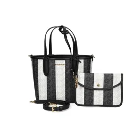 MICHAEL KORS Bolsos 012 BLK/OPTICWH