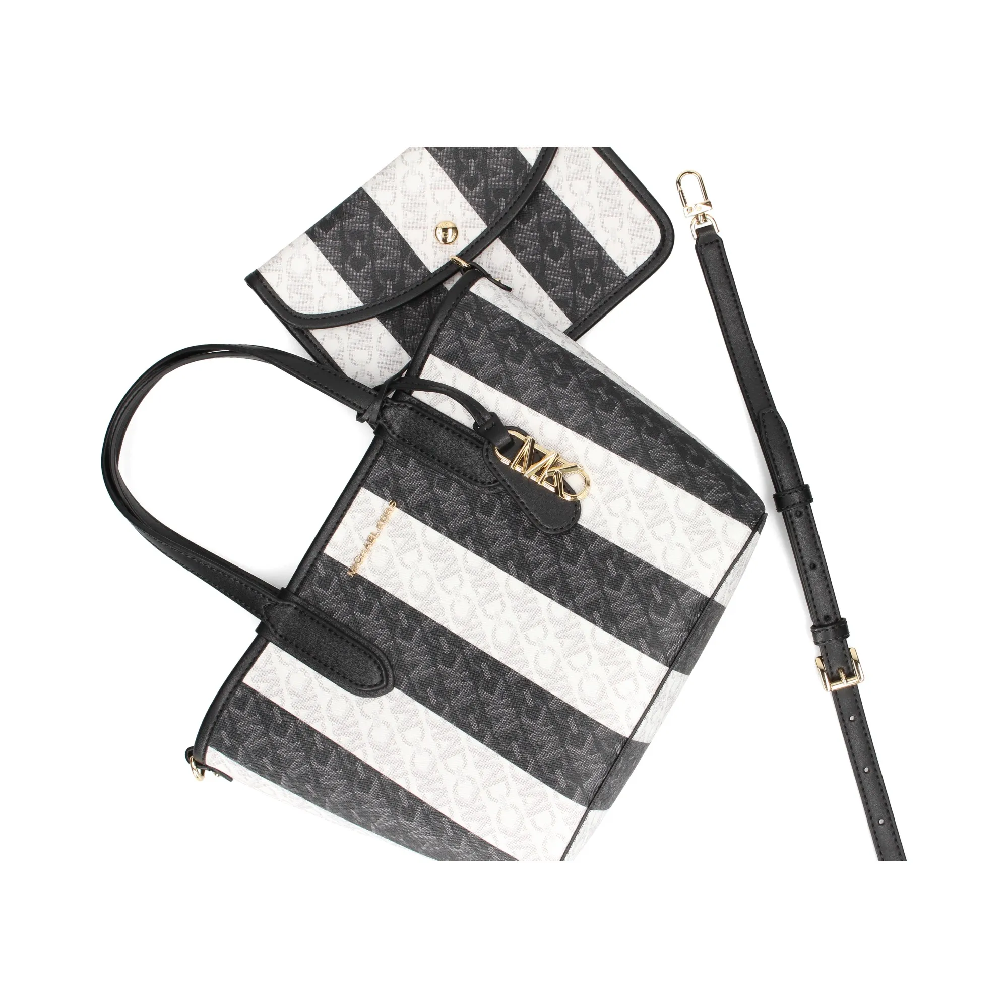 MICHAEL KORS Bolsos 012 BLK/OPTICWH