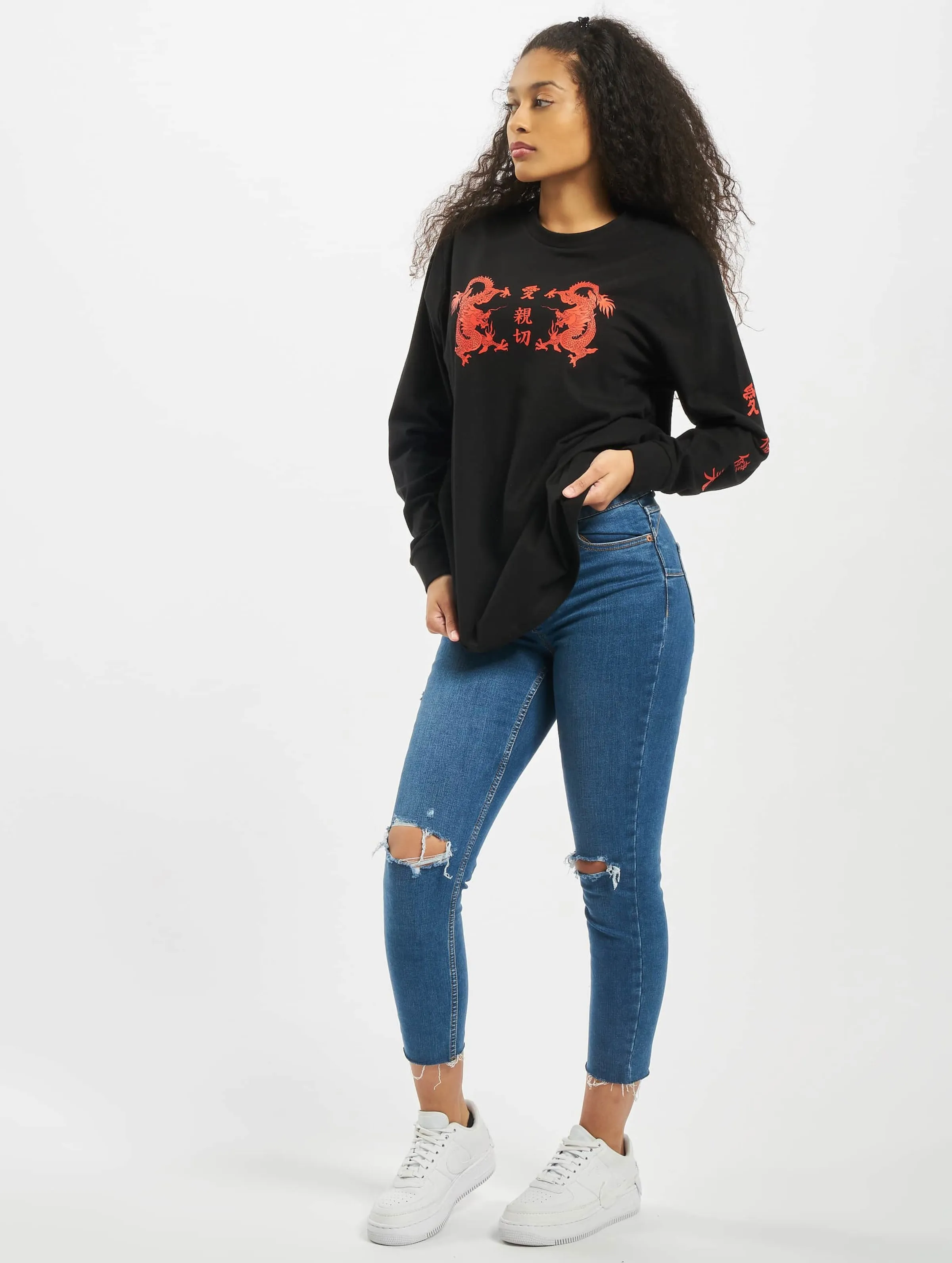 Mister Tee Ladies Chinese Letters