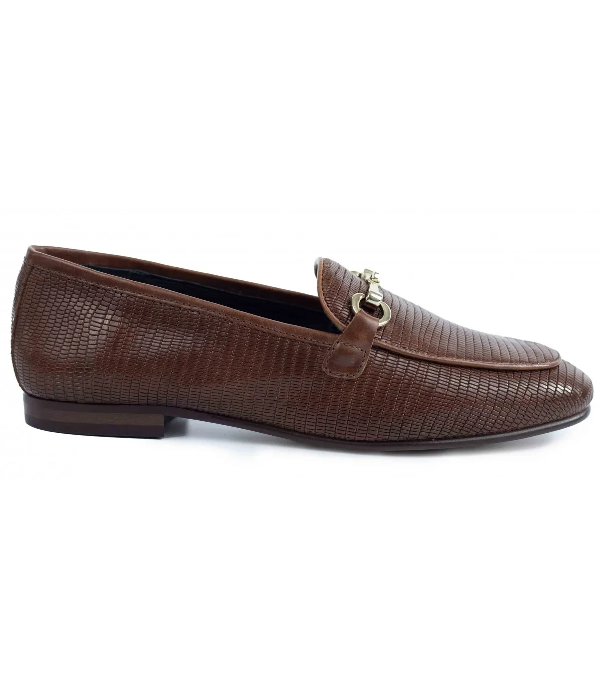 Mocasín con estribo en cognac