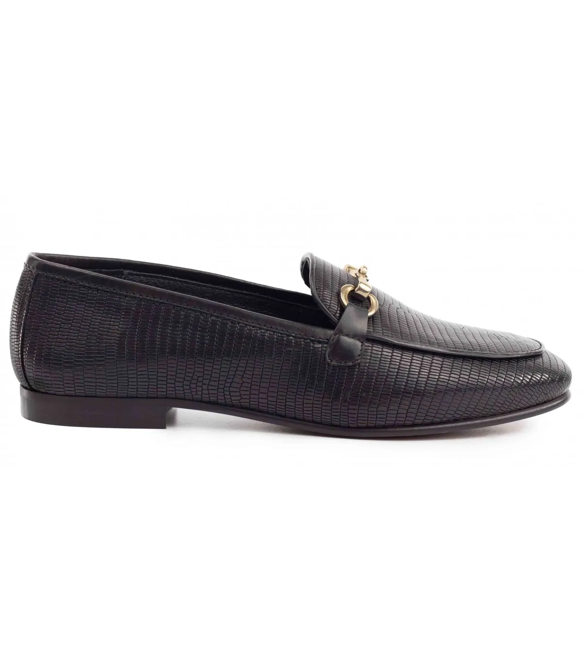 Mocasín con estribo en negro