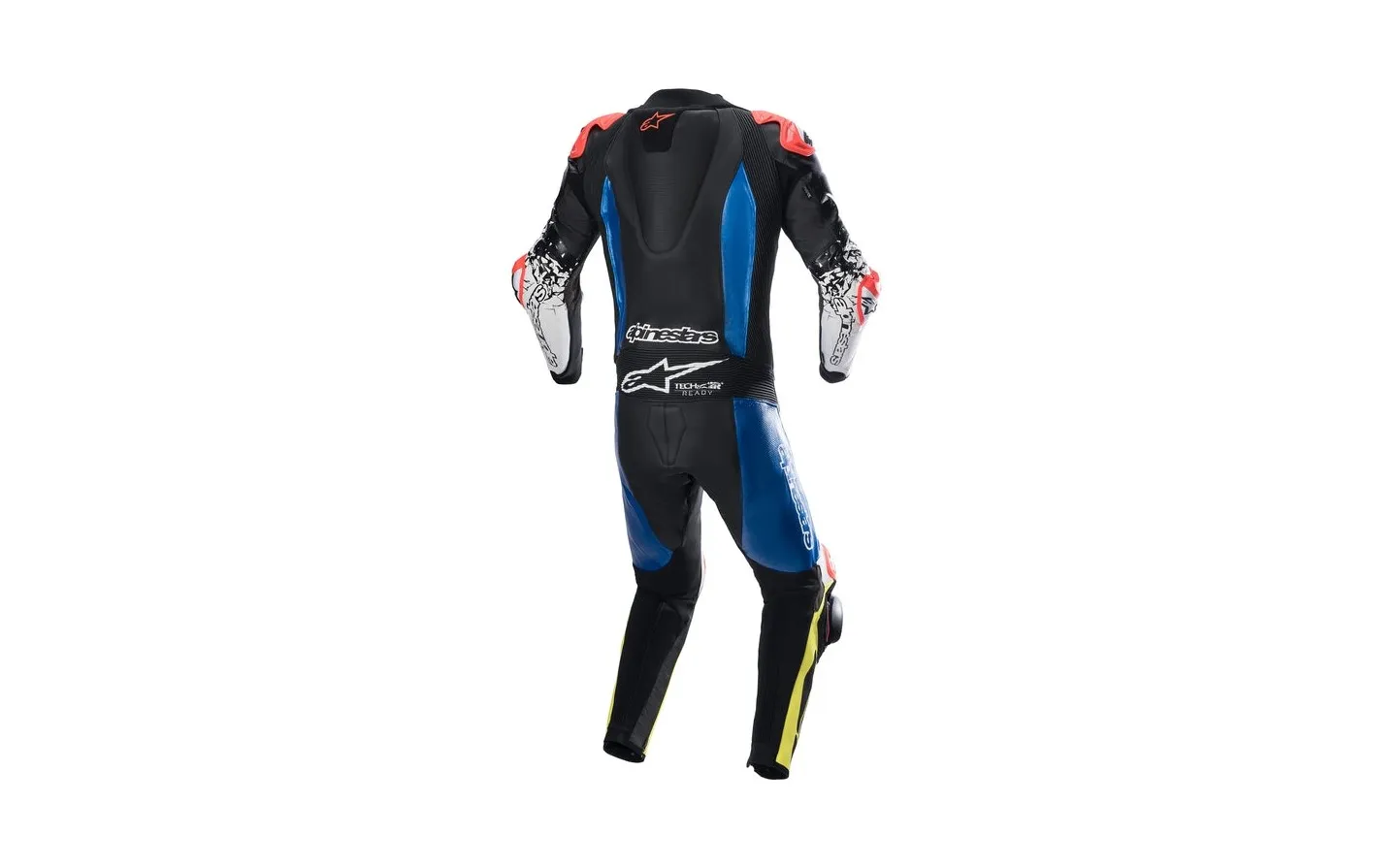 MONO ALPINESTARS GP TECH V4 1 PC NEGRO AZUL AMARILLO |31568221075|