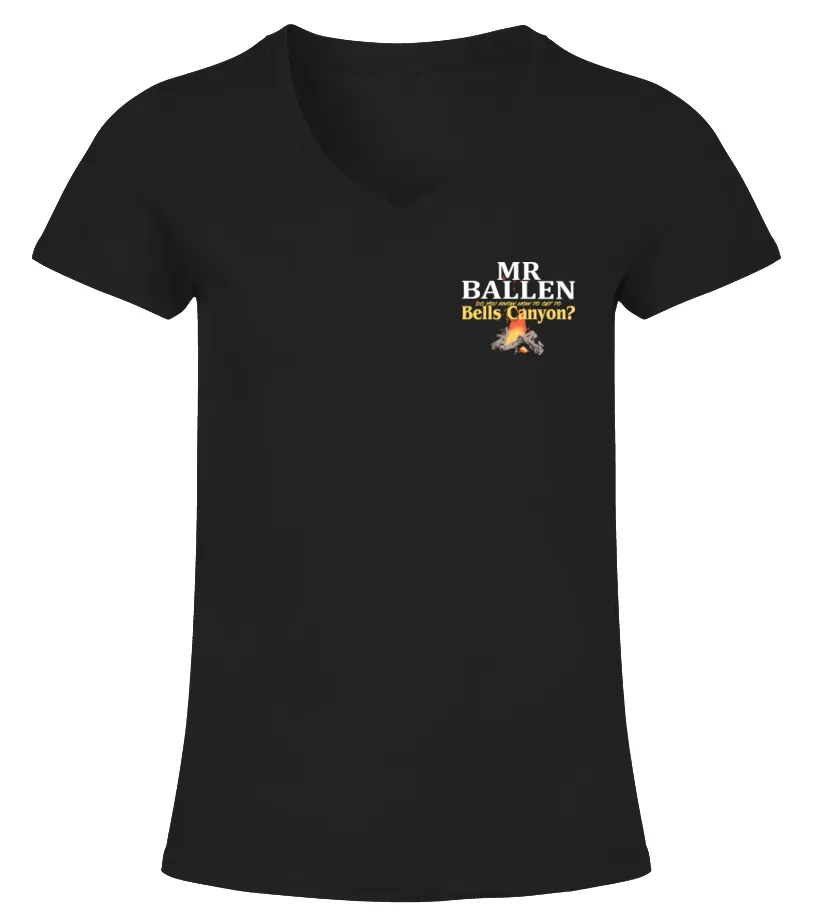 Mrballen Merch Bells Canyon T Shirt Camiseta cuello pico Mujer