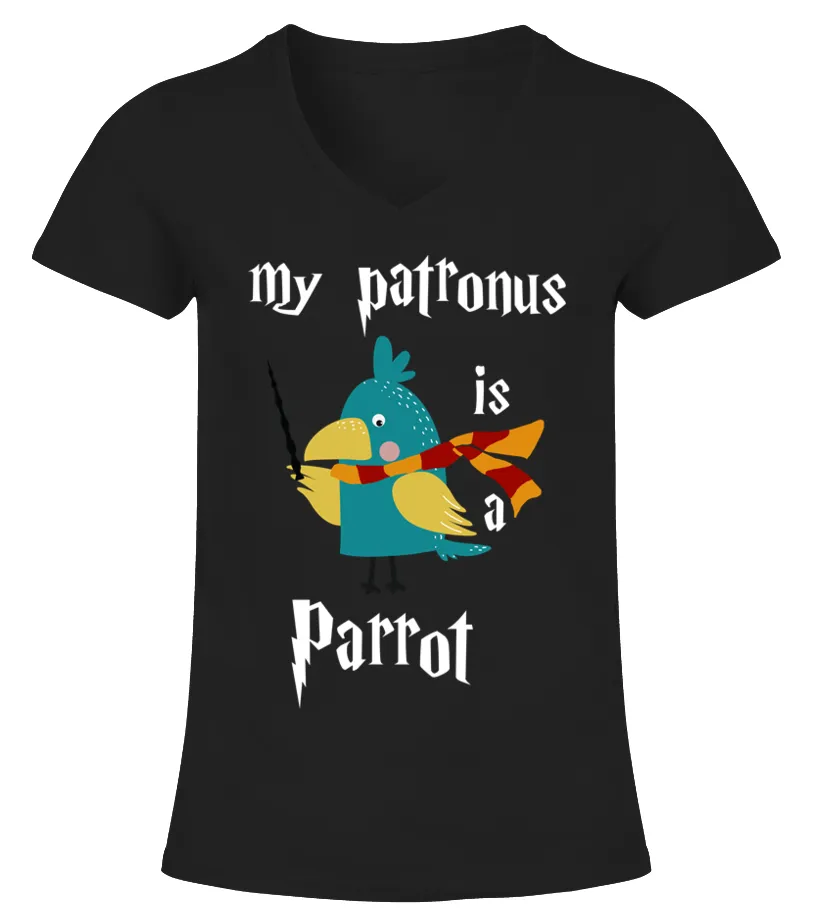 My Patronus is a parrot Shirts Camiseta cuello pico Mujer