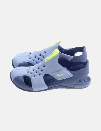 Nike Chancla azul combinada