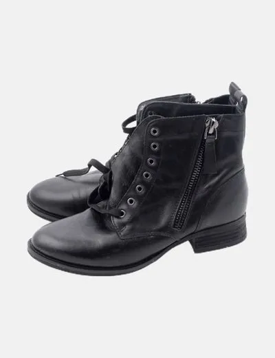 NoName Bota negra cordones
