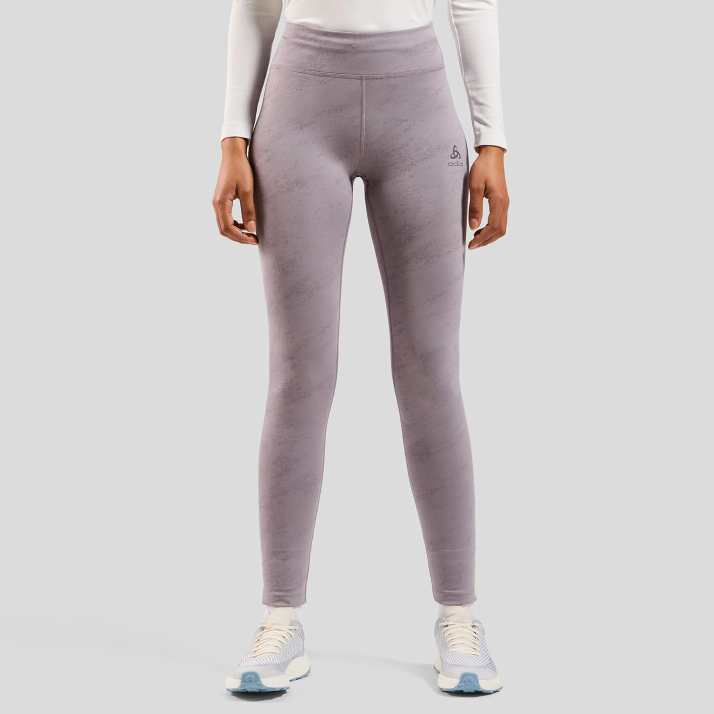 Odlo Zeroweight Print Reflective Mallas Para Correr Mujeres