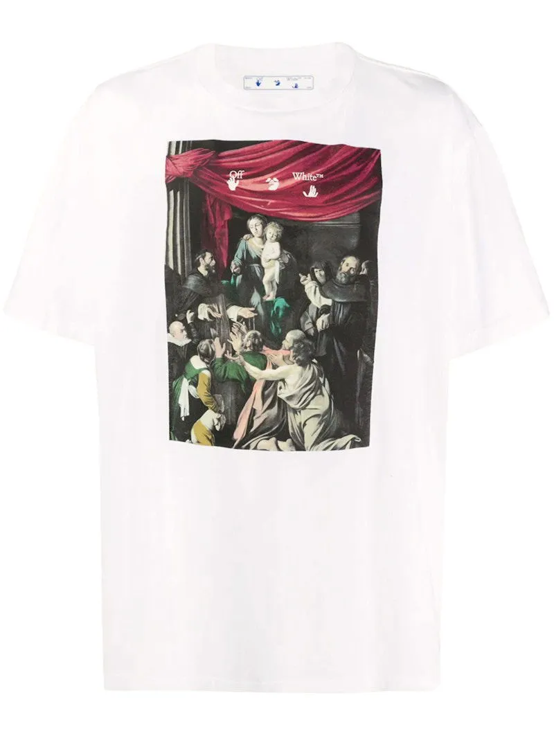 OFFWHITE CARAVAGGIO PAINTING OVERSIZED TEE WHITE