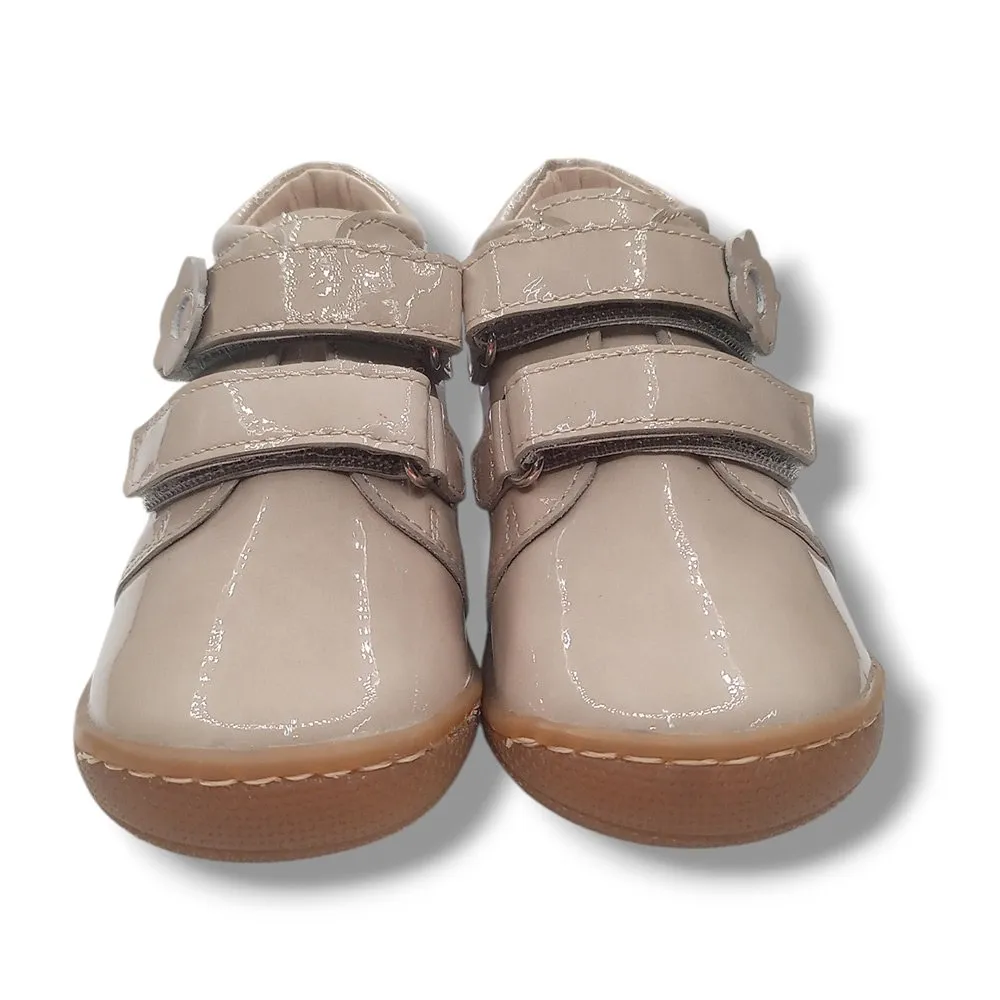 Ohmytoe Botas Primeros Pasos Niña 5238 NEW KAFFIR PERLA CHAROL ARENA CORDONETS