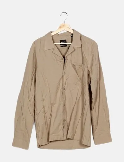 ONLY & SONS Camisa texturizada beige