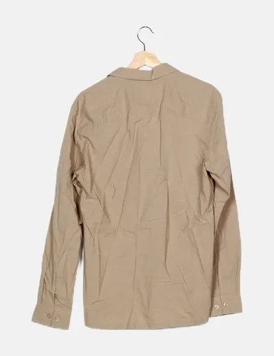 ONLY & SONS Camisa texturizada beige