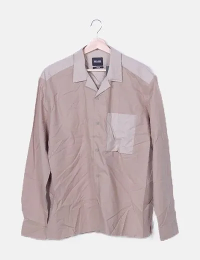 ONLY & SONS Camisa tostada texturizada