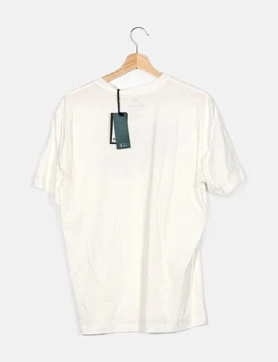 ONLY & SONS Camiseta blanca dibujo