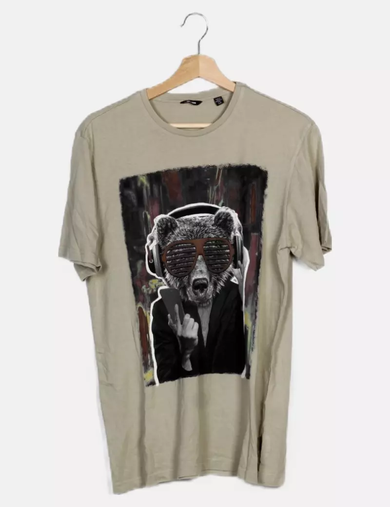 ONLY & SONS Camiseta verde estampada