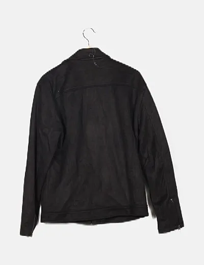 ONLY & SONS Cazadora antelina negra