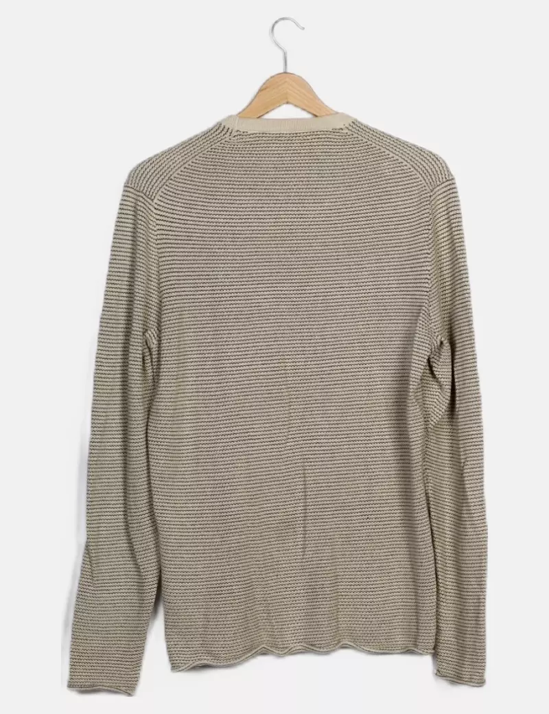 ONLY & SONS Jersey beige estampado