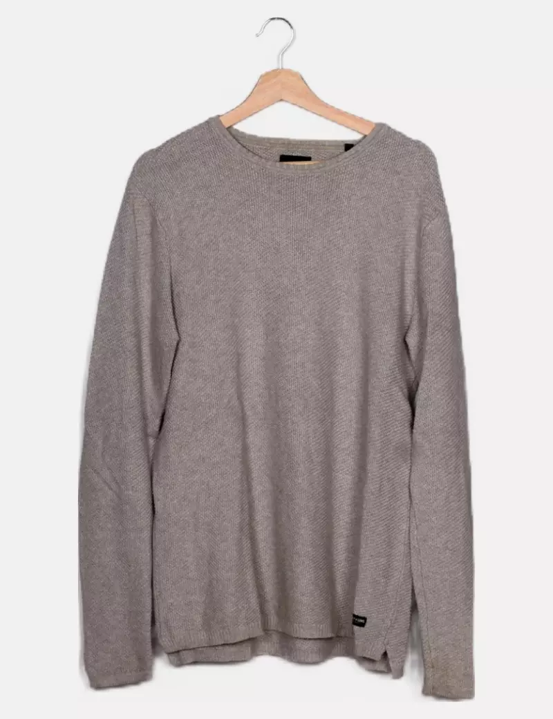 ONLY & SONS Jersey gris punto