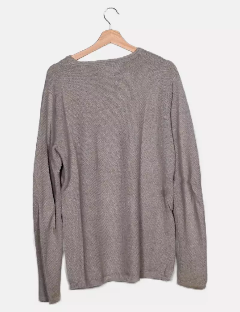 ONLY & SONS Jersey gris punto