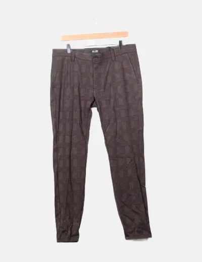 ONLY & SONS Pantalón gris cuadros