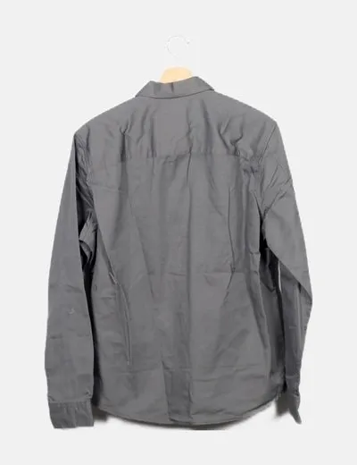 ONLY & SONS Sobrecamisa gris bolsillos
