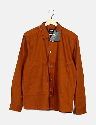 ONLY & SONS Sobrecamisa marrón denim