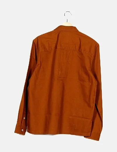 ONLY & SONS Sobrecamisa marrón denim