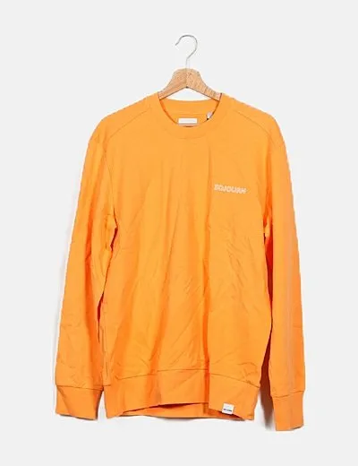 ONLY & SONS Sudadera naranja mensaje