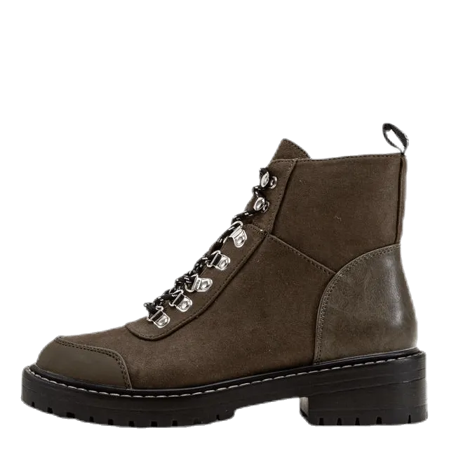 Only Bold Lace Up Winter Bootie Brown