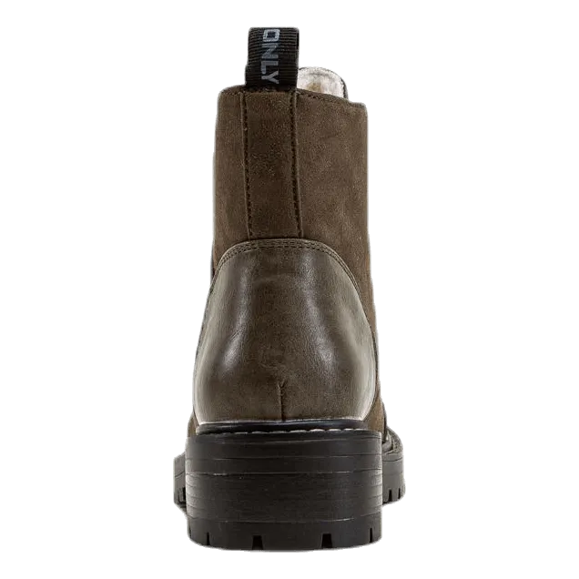 Only Bold Lace Up Winter Bootie Brown