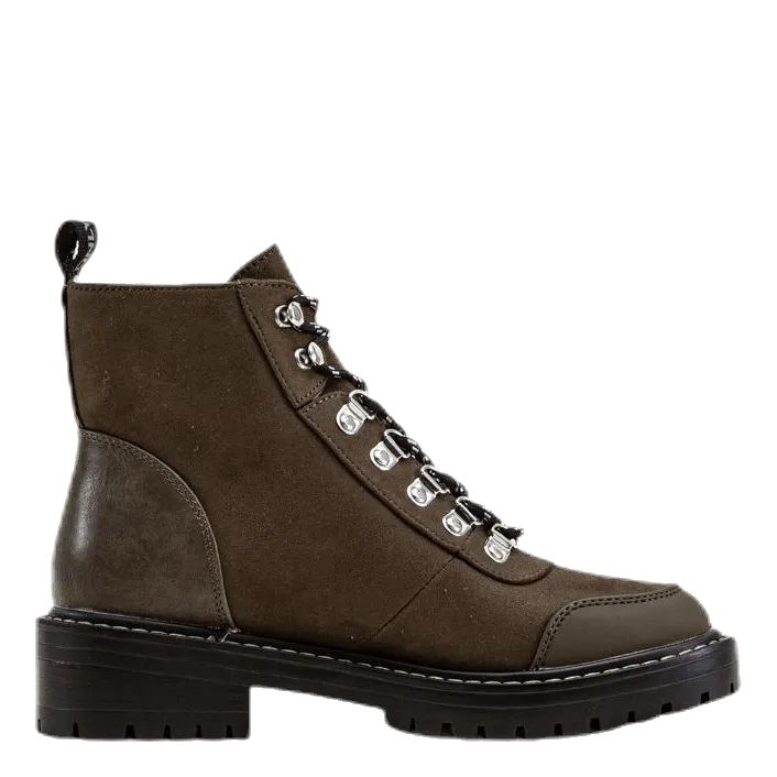 Only Bold Lace Up Winter Bootie Brown