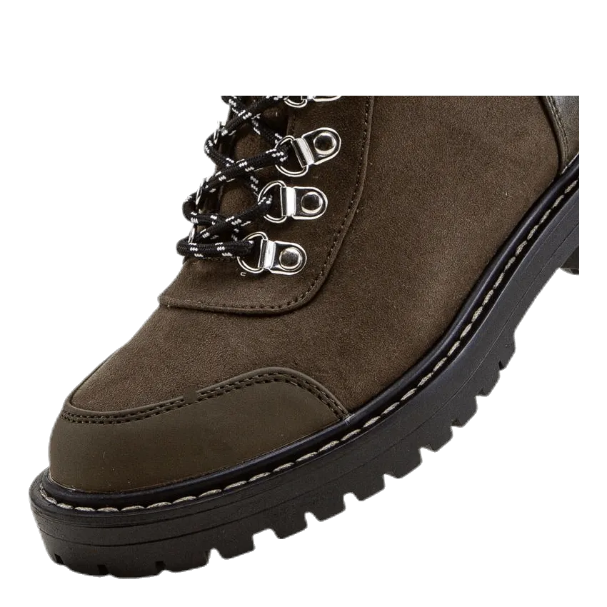 Only Bold Lace Up Winter Bootie Brown