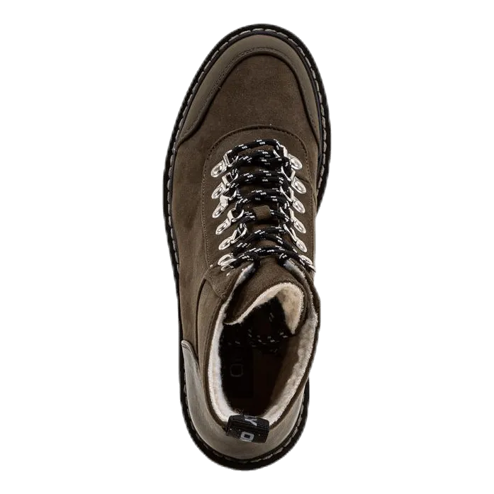 Only Bold Lace Up Winter Bootie Brown