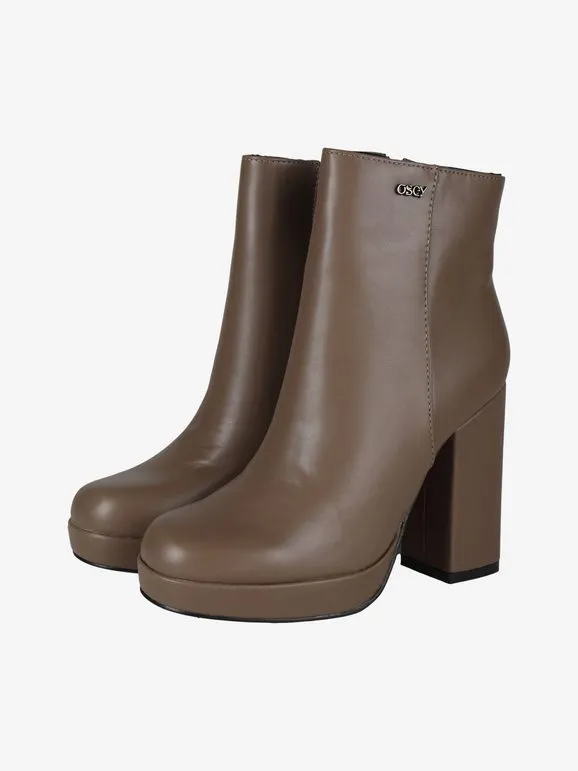 Osey Botines de mujer con tacón y meseta.
