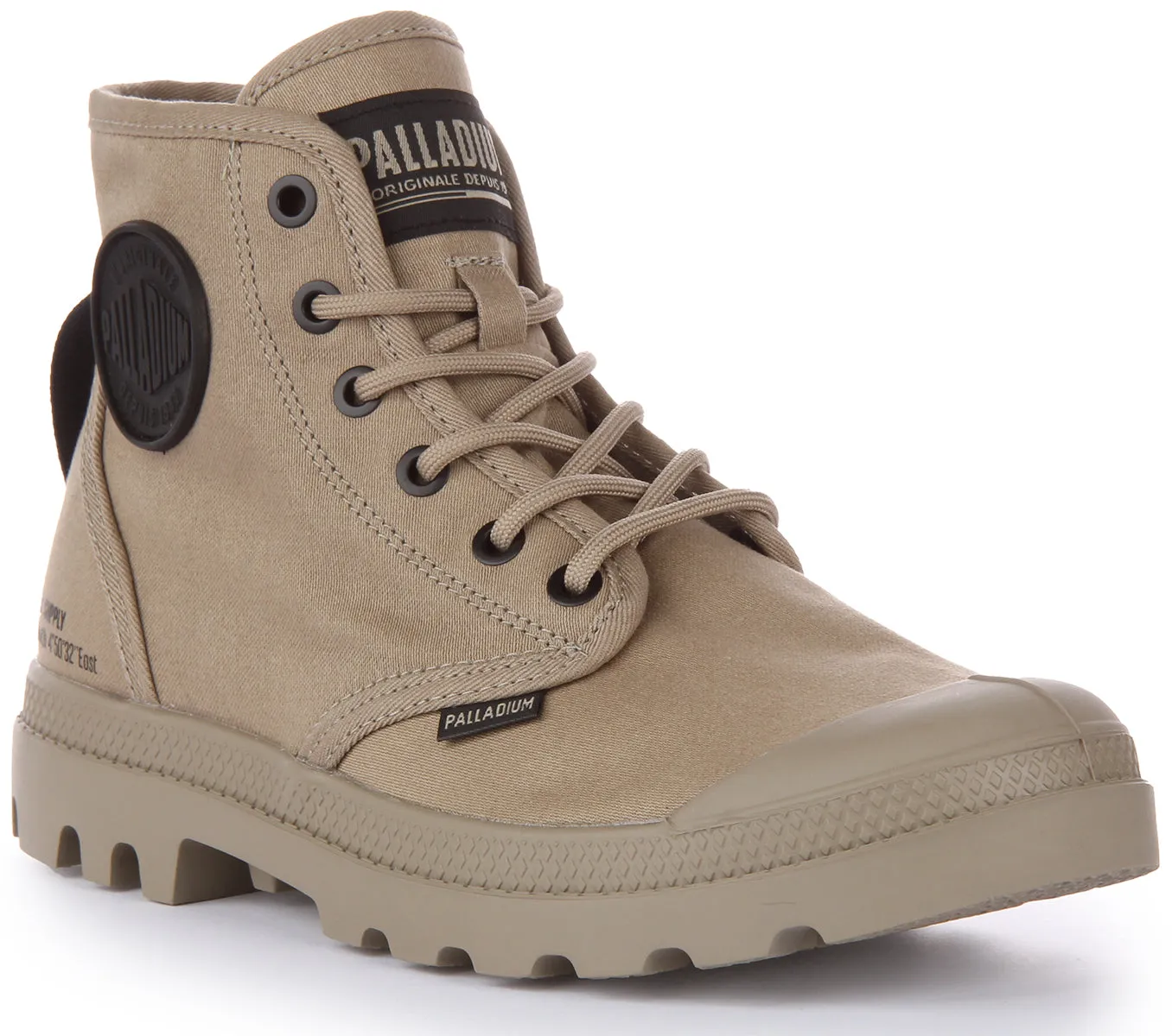 Palladium Pampa Hi HTG Supply Bota de lona vegana con cordones para en arena