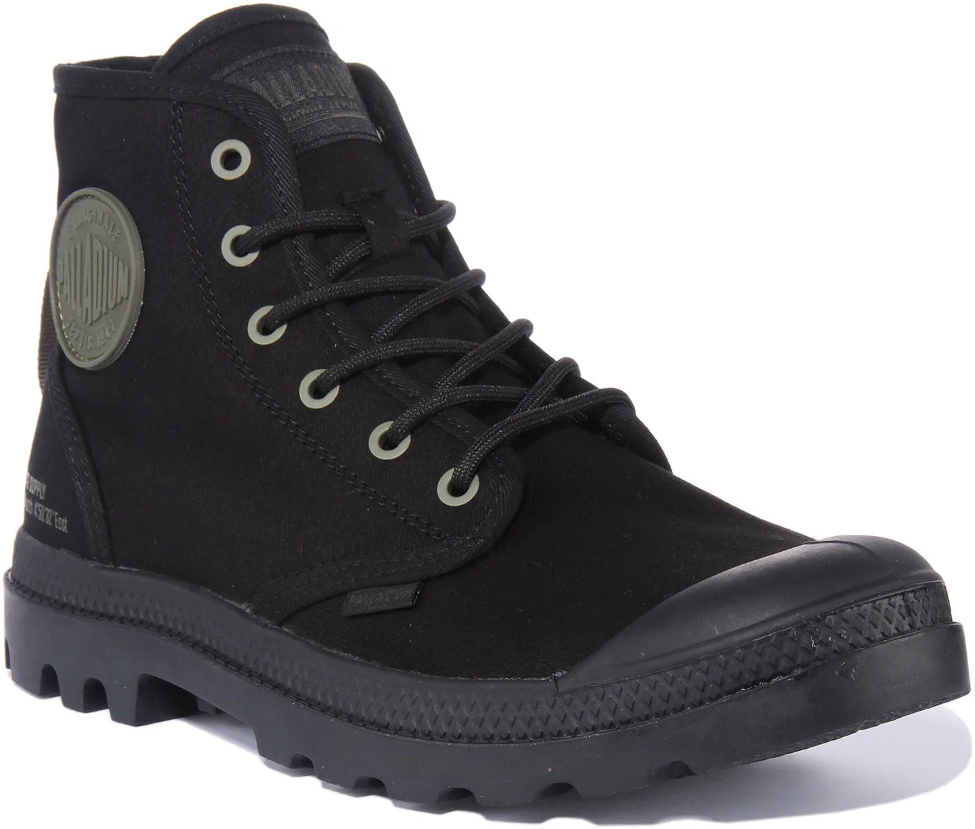 Palladium Pampa Hi HTG Supply Bota de lona vegana con cordones para en arena