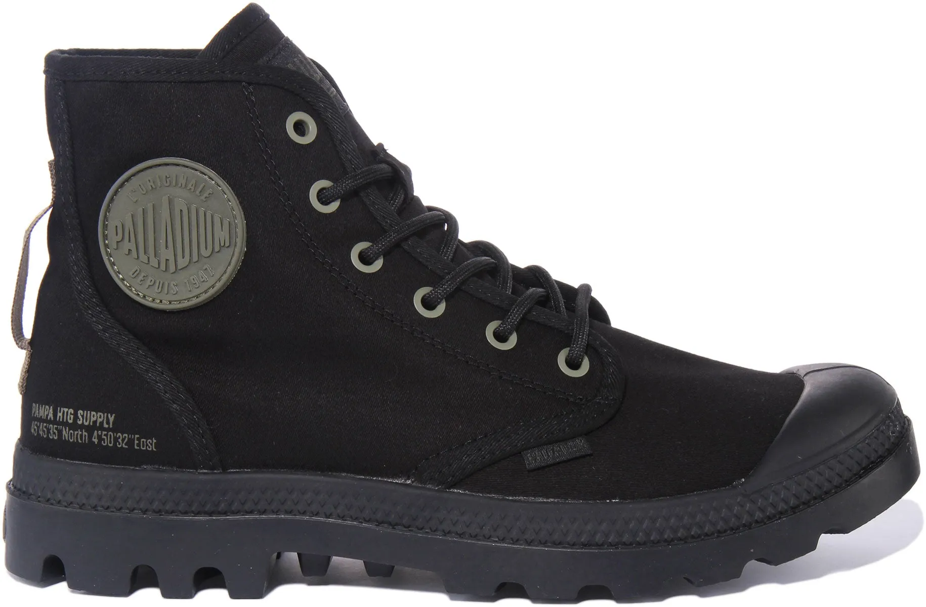 Palladium Pampa Hi HTG Supply Bota de lona vegana con cordones para en arena