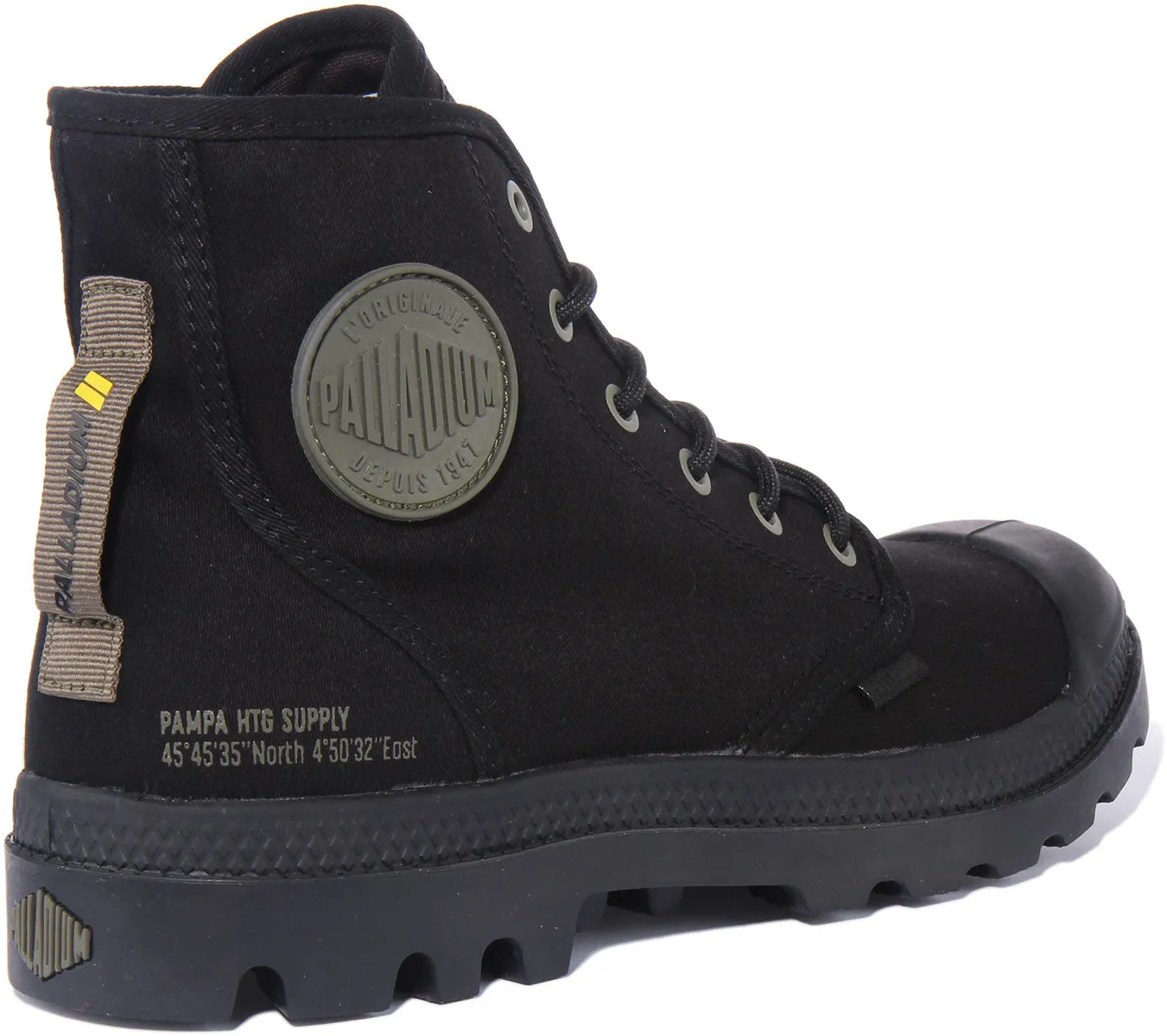 Palladium Pampa Hi HTG Supply Bota de lona vegana con cordones para en arena