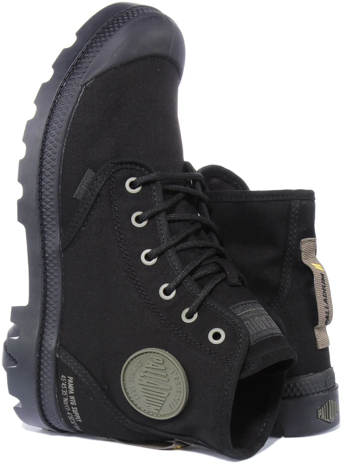 Palladium Pampa Hi HTG Supply Bota de lona vegana con cordones para en arena