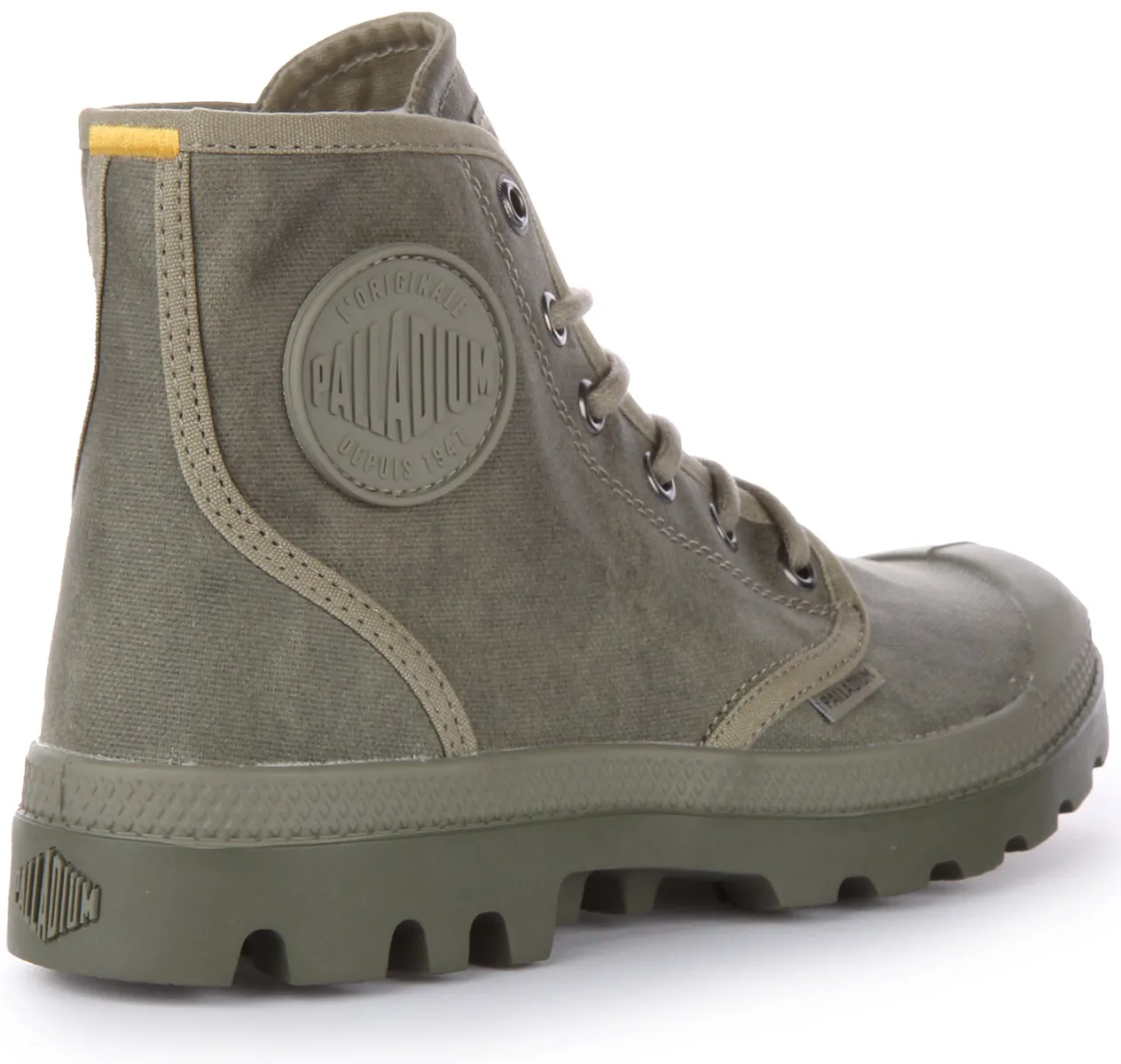 Palladium Pampa Hi Wax Botín de lona lavada con cordones para en óxido