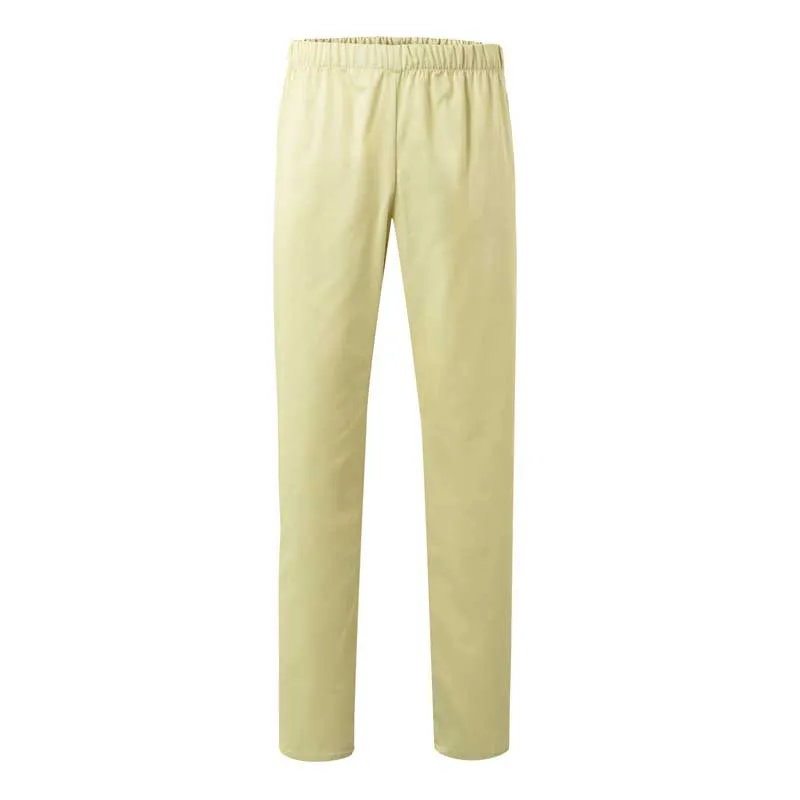 PANTALóN PIJAMA LABORAL CON GOMA AMARILLO CLARO  VELILLA