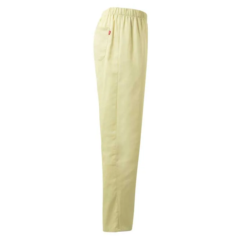 PANTALóN PIJAMA LABORAL CON GOMA AMARILLO CLARO  VELILLA