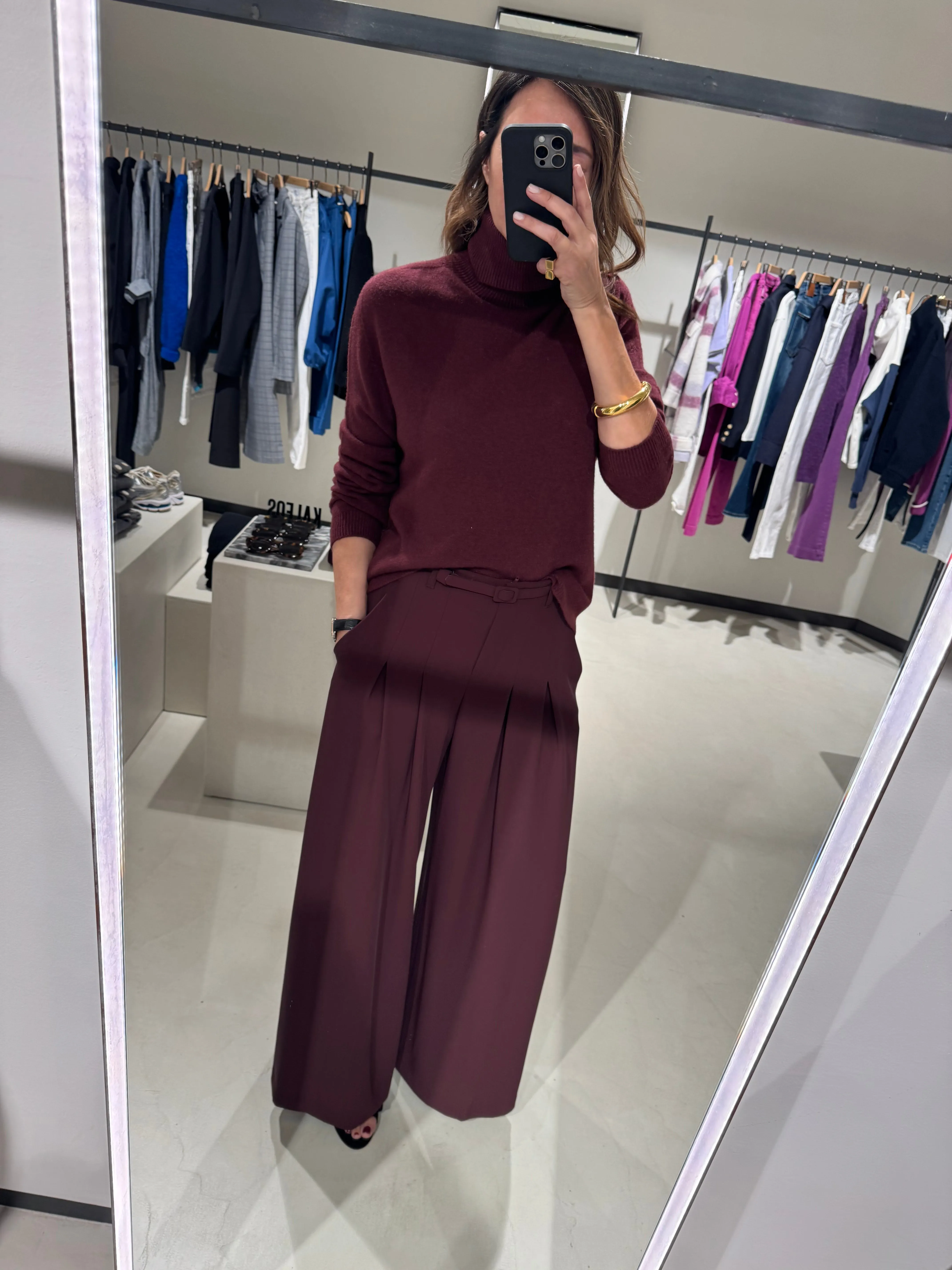 PANTS BAROLO BURGUNDY