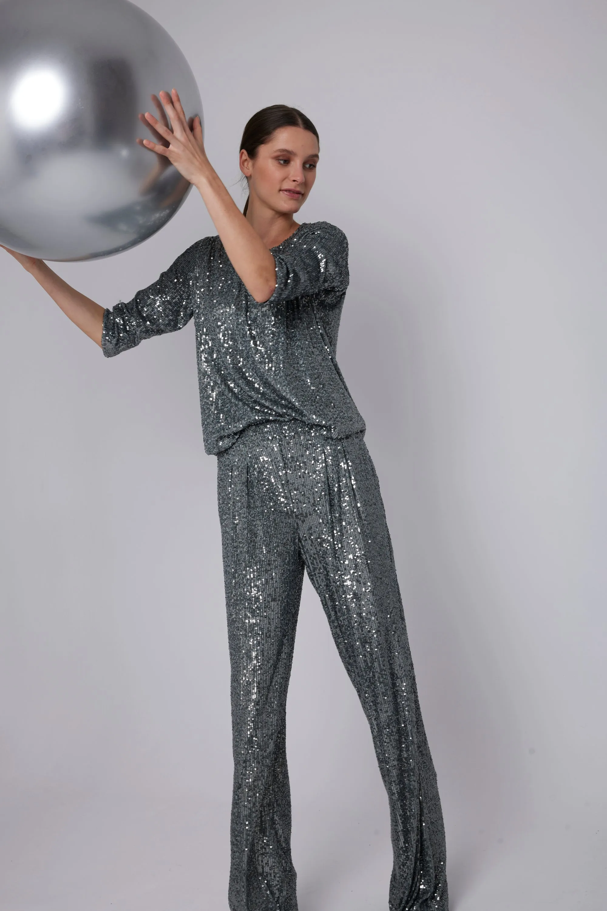 PANTS BLING GREY