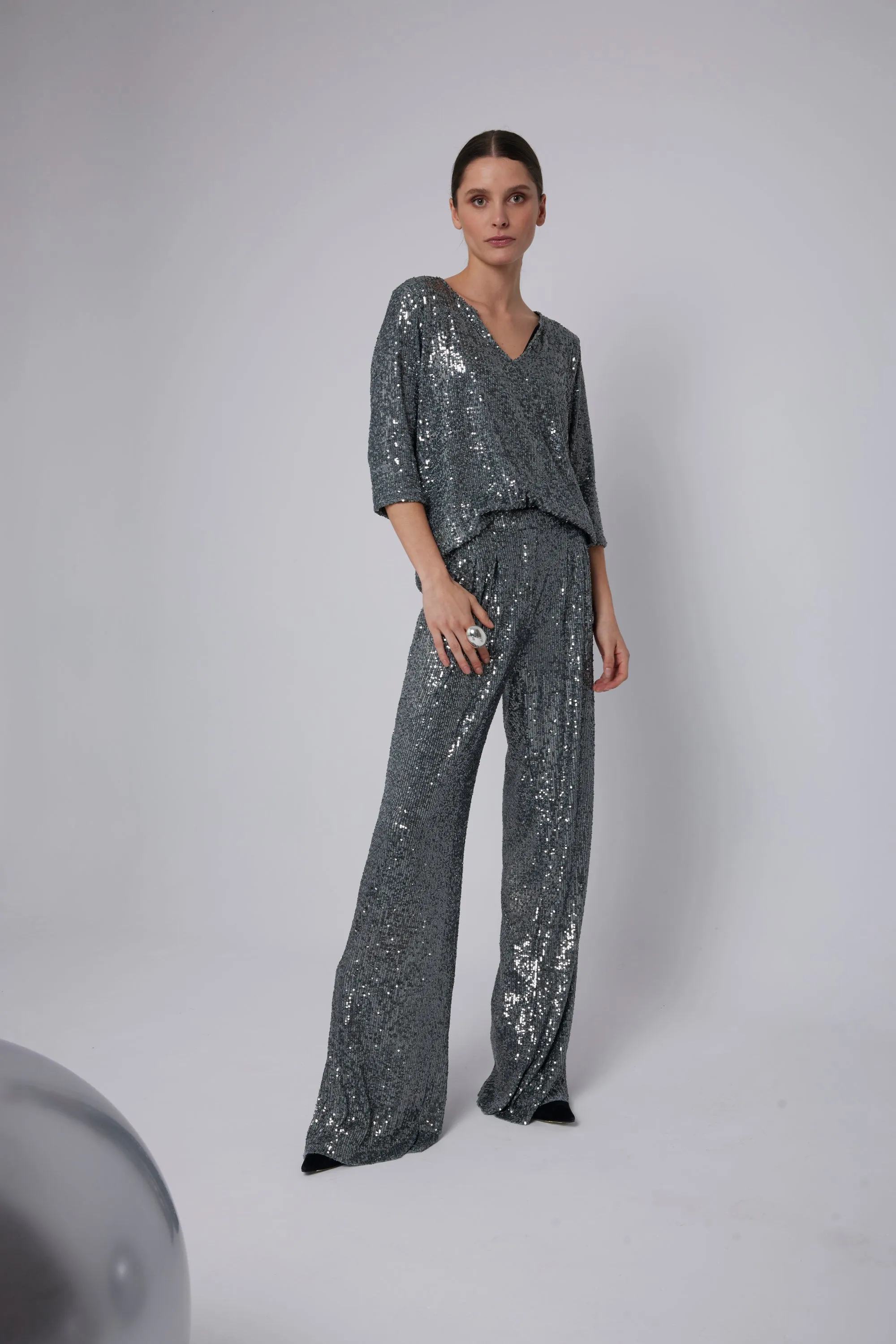 PANTS BLING GREY