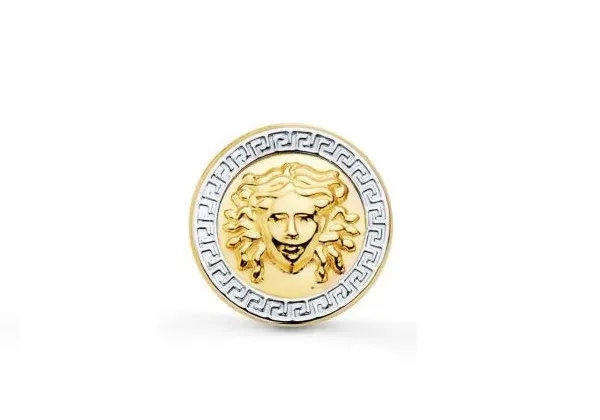 Pendiente Oro Medusa